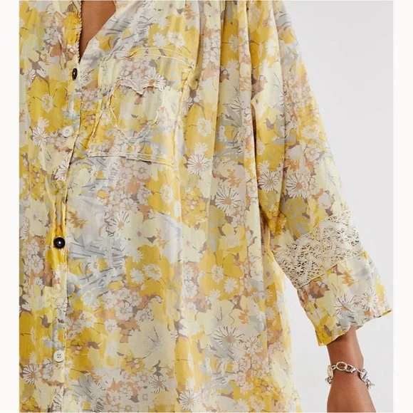 Magnolia Pearl Yellow Floral Maxi Dress